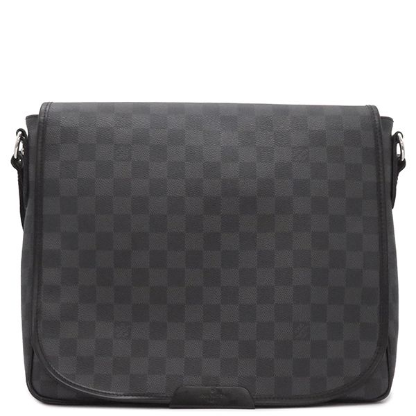 ルイヴィトン LOUIS VUITTON ショルダーバッグ ダニエルMM ダミエグラフィットキャンバス ダミエグラフィット シルバー金具 黒 グレー N 58029 SP 4049 保存袋