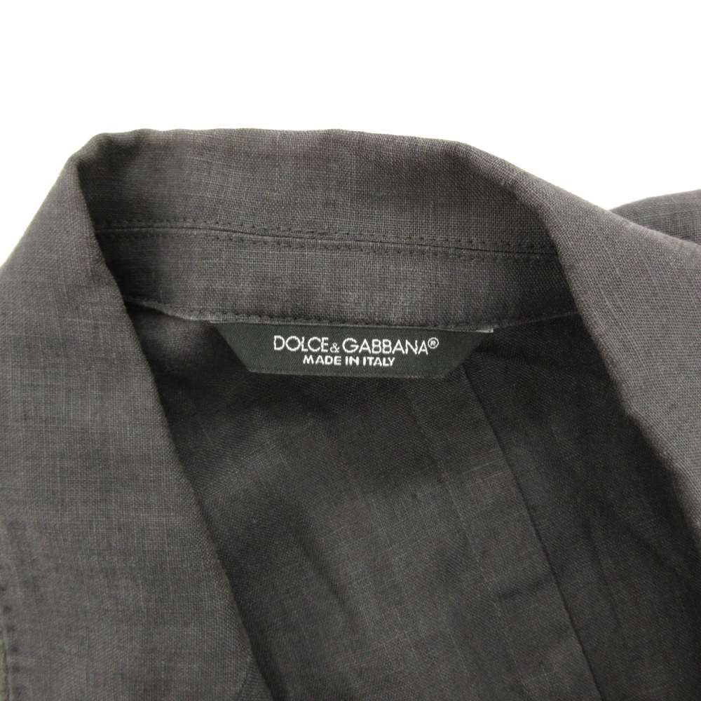 ドルチェ&ガッバーナ ドルガバ DOLCE&GABBANA テーラードジャケット 麻