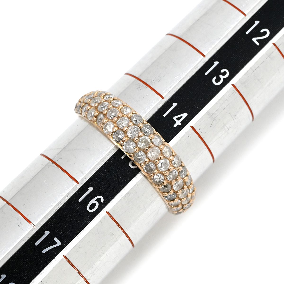 AU750 ダイヤモンド リング k18 Au750 ダイヤモンド0.26ct リング9号