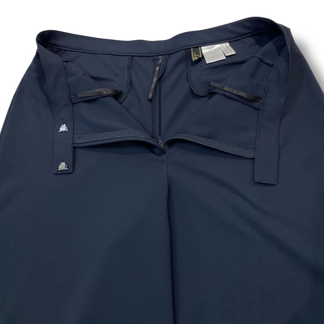 Leilian レリアンプラスハウス ワイドパンツ サイズ13+ ネイビー 紺色