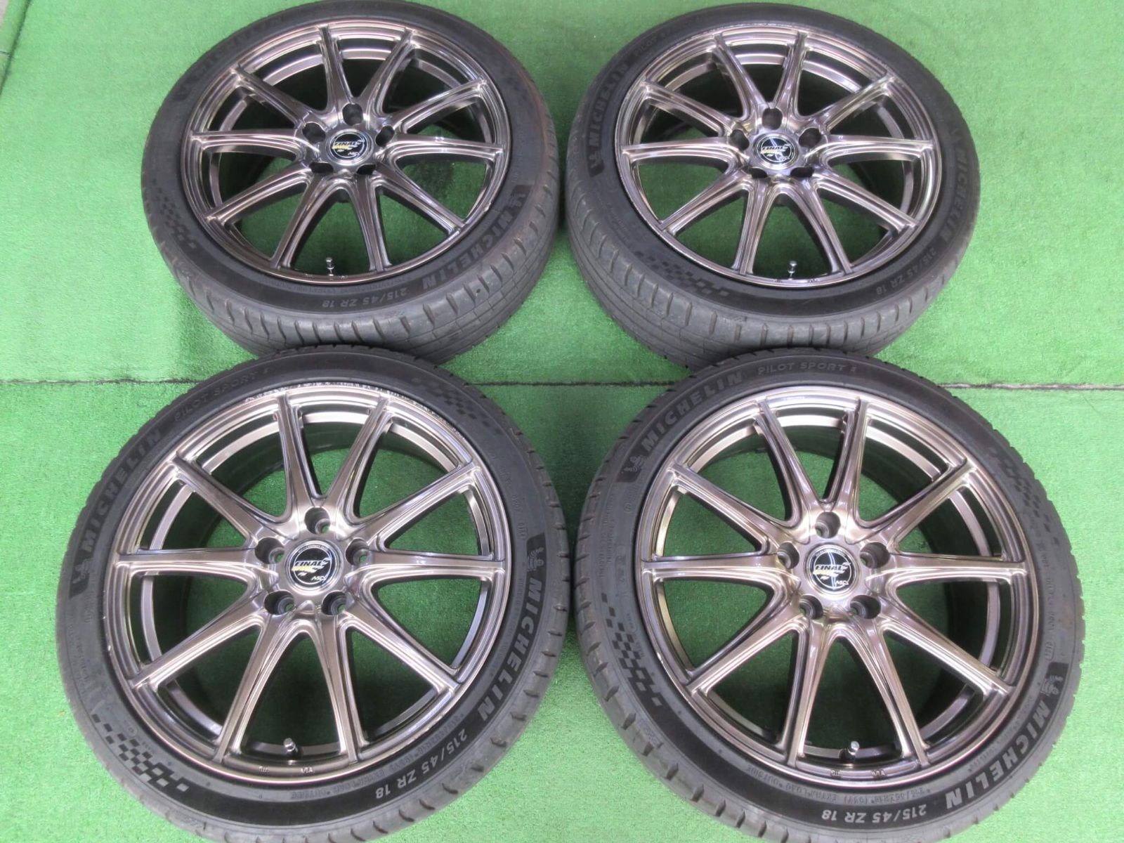 ＭＩＤ ファイルスピードＧＲボルト ハイメタブロンズ 7 J-18 5 H 114.3 48 パイロットスポーツ5付き