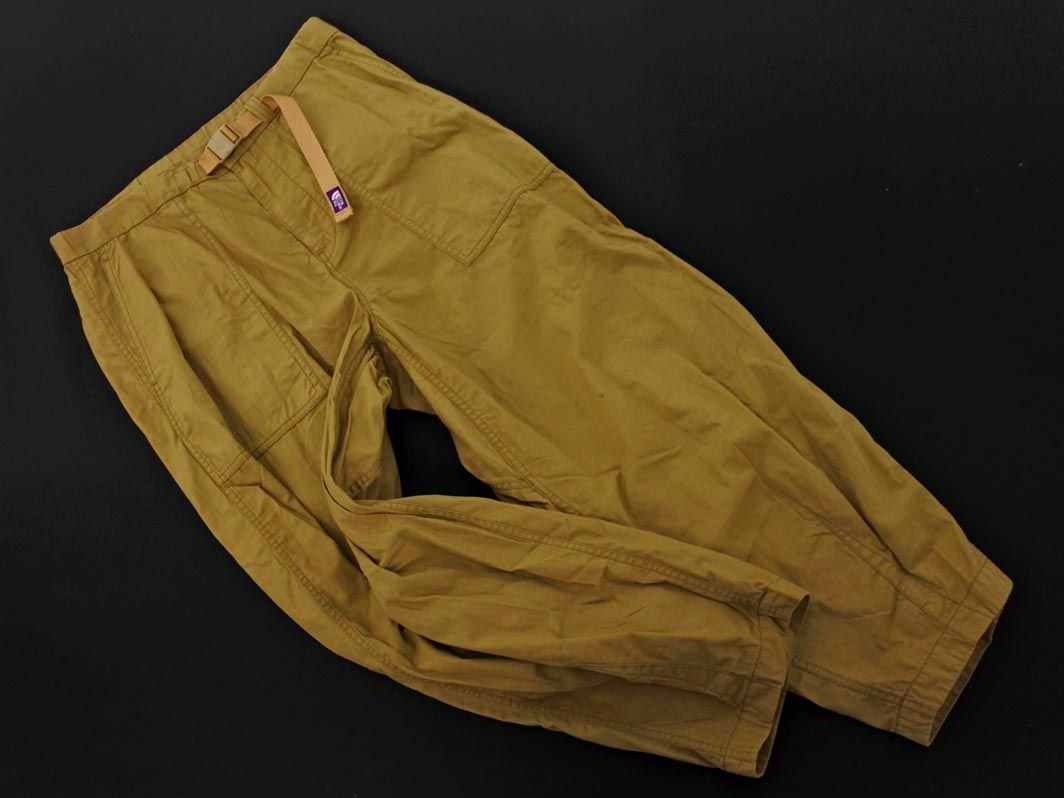 THE NORTH FACE ザノースフェイス NT 5064 N PURPLE LABEL Ripstop Wide Cropped Pants Burgundy パープルレーベル リップストップ ワイド クロップド パンツ size 32|ベージュ ◎メンズ