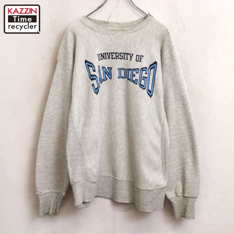 80s USA製 vintage Champion カレッジ リバースウィーブスウェット 