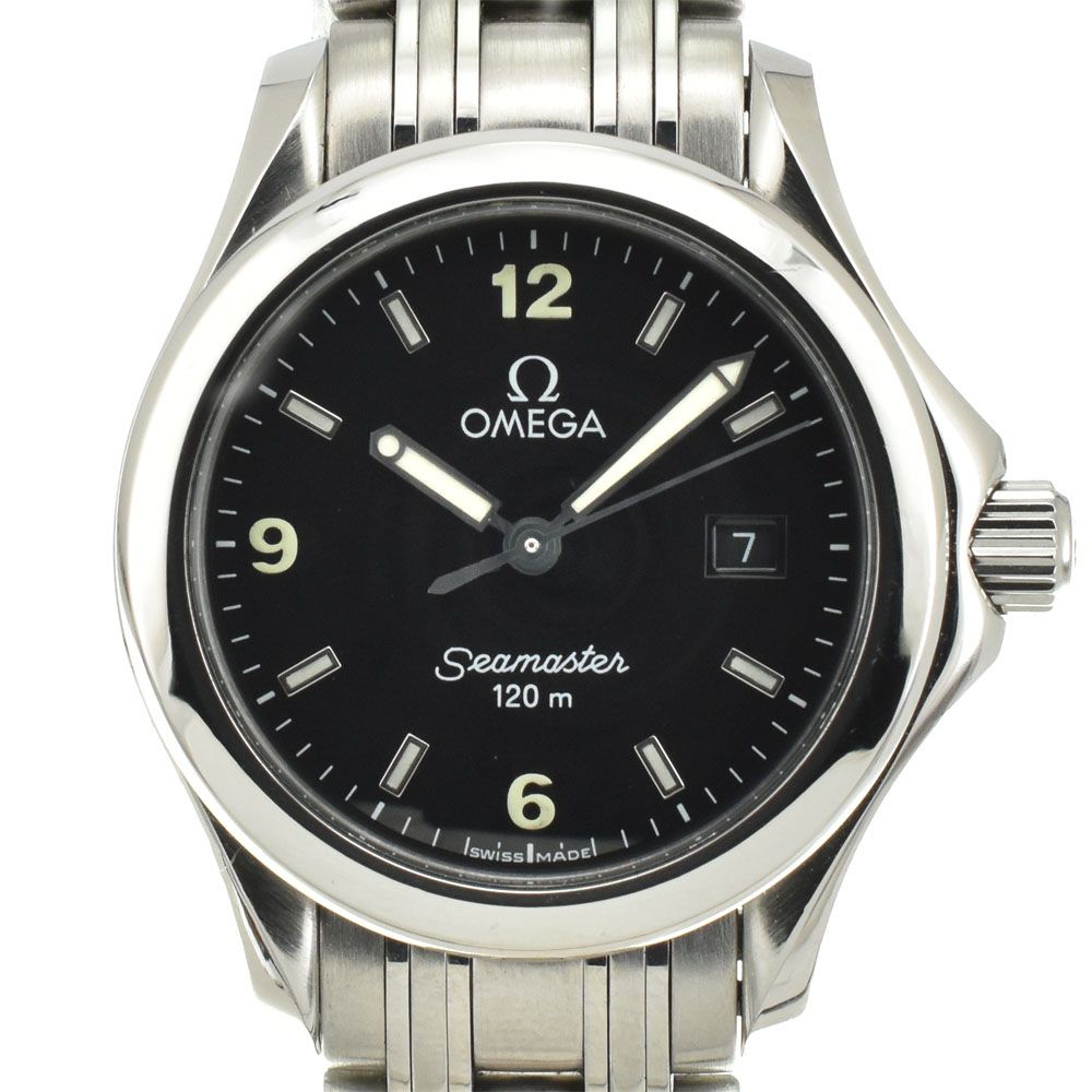 オメガ OMEGA 2581.53 シーマスター 120 M デイト クォーツ レディース G 144548