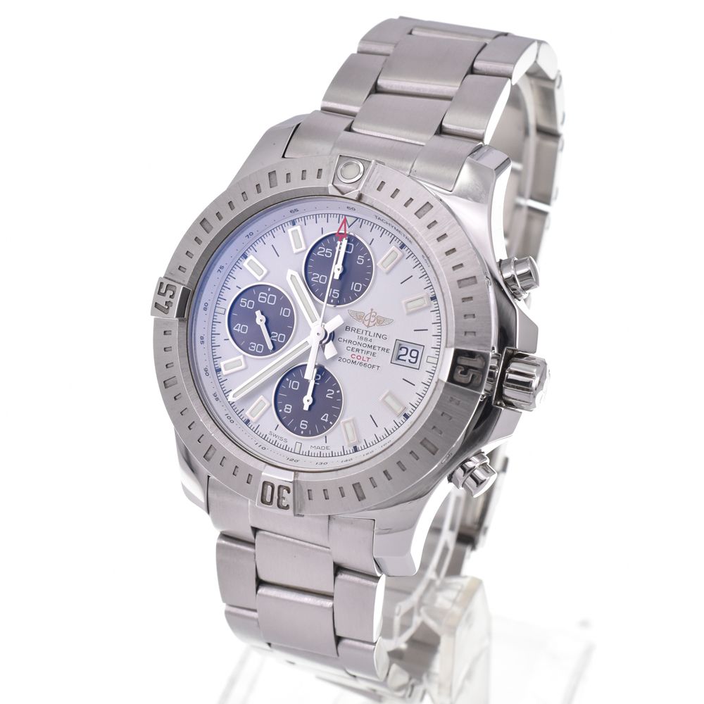 ブライトリング A 13388 コルトクロノオート クロノグラフ 自動巻き メンズ 箱 保証書付き G 144807