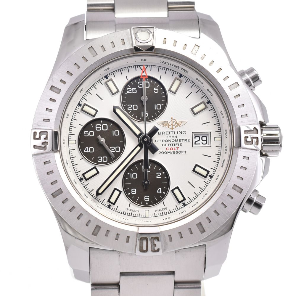 ブライトリング A 13388 コルトクロノオート クロノグラフ 自動巻き メンズ 箱 保証書付き G 144807