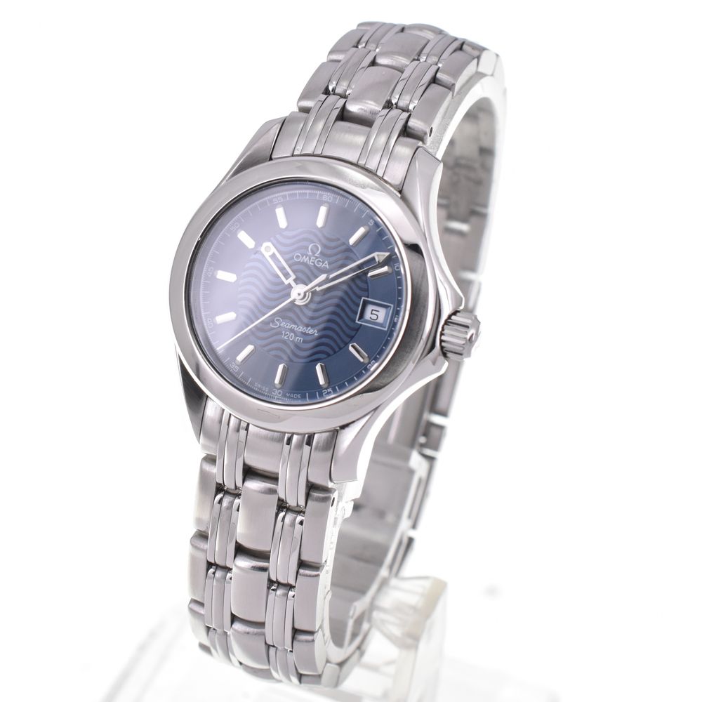 オメガ OMEGA 2581.80 シーマスター 120 m クォーツ レディース き G 144600