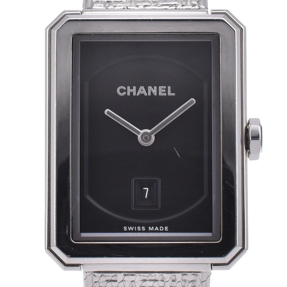 シャネル CHANEL H 4884 ボーイフレンド ツイード デイト クォーツ レディース G 144684
