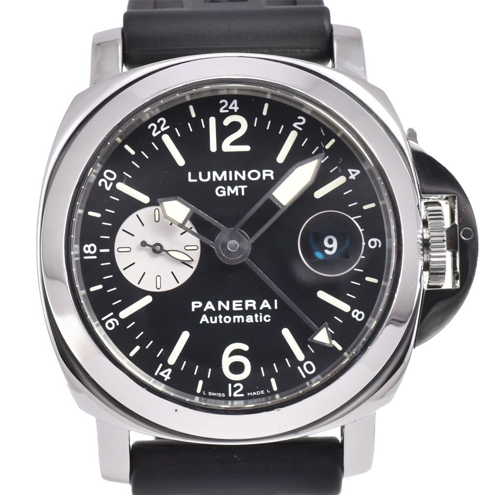 パネライ PANERAI ルミノール GMT アッチャイオ スモールセコンド デイト 自動巻き メンズ G 144670
