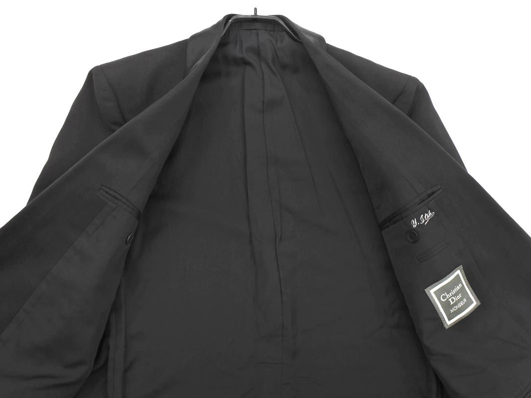 クリスチャンディオール ジャケット アンサンブル 黒 ブラック セットアップ 美品】Christian Dior セットアップ ダブル ブラック 【公式通販】