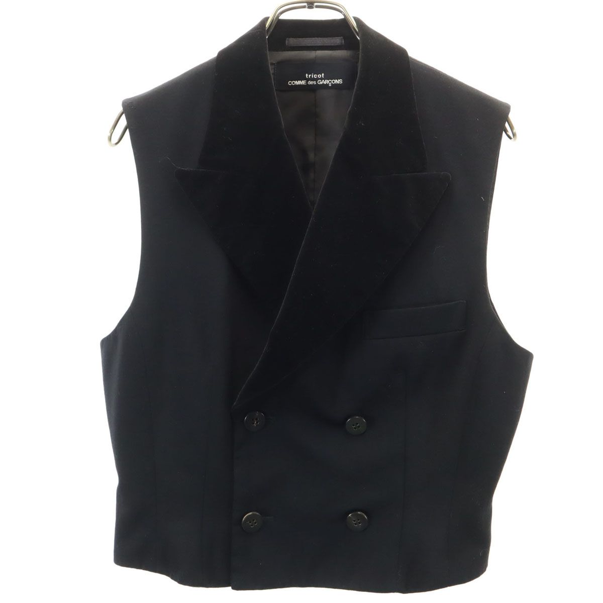 80s COMME des GARCONS コムデギャルソン 激レア 黒 ベスト tricot COMME des GARCONS トリココムデギャルソン 1989年 80s