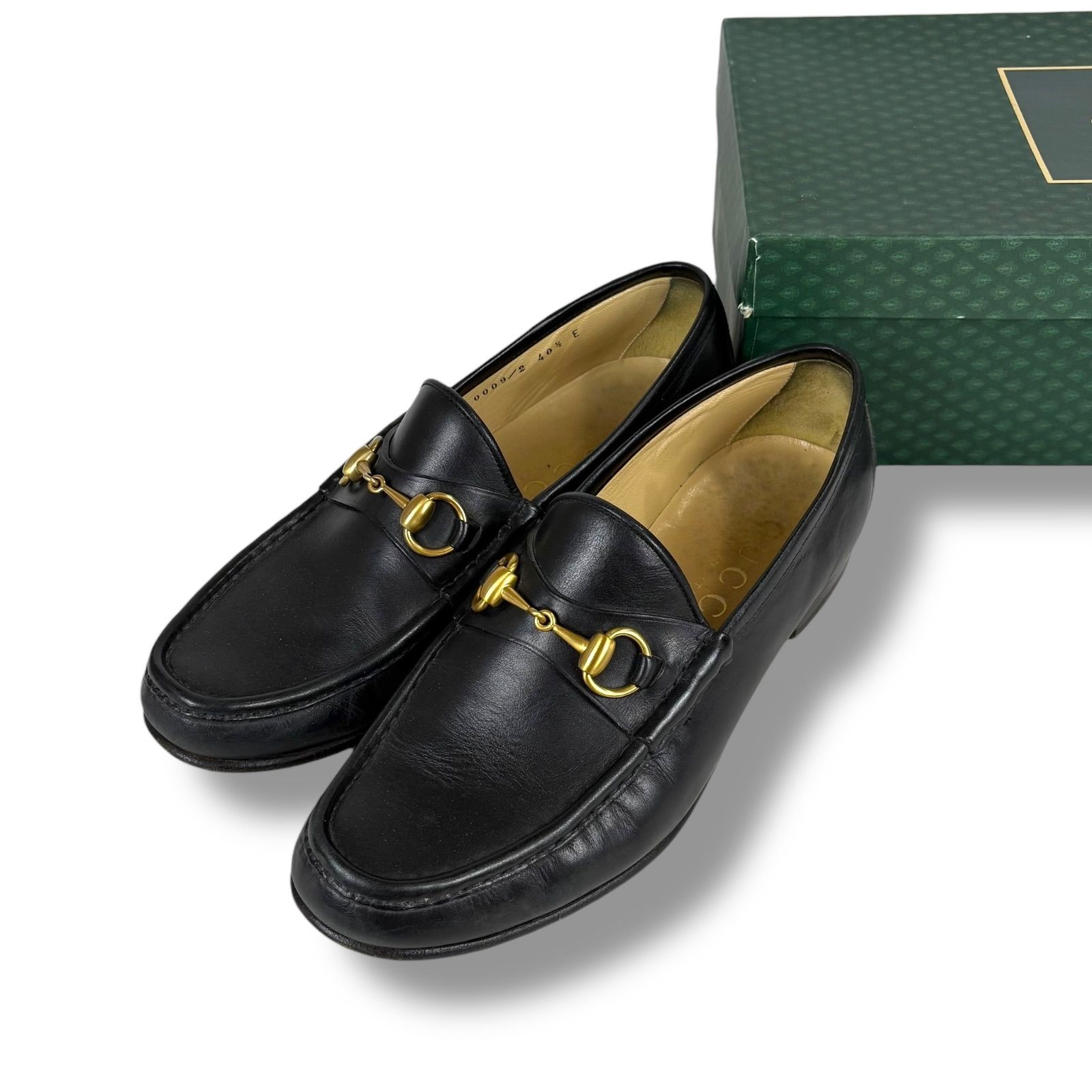 グッチ GUCCI ホースビット 1953 ローファー ブラック 黒 レザー 40H