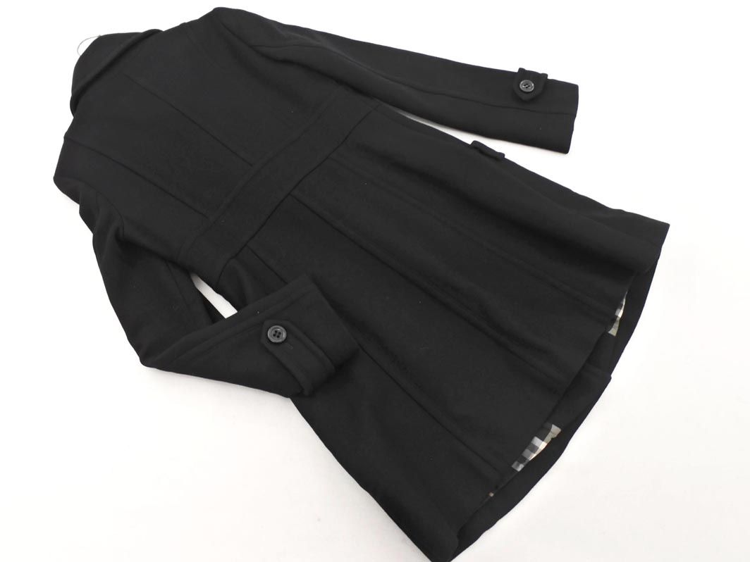 専用☆Burberry Blue Label コート 黒 サイズ40 アンゴラ混 BURBERRY バーバリー BLUE LABEL ブルーレーベル アンゴラ混 コート