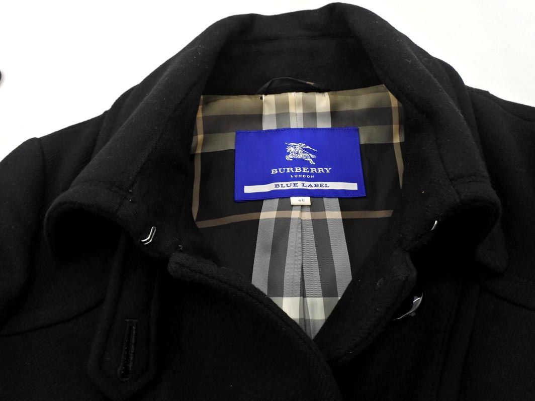 BURBERRY バーバリー BLUE LABEL ブルーレーベル アンゴラ混 コート