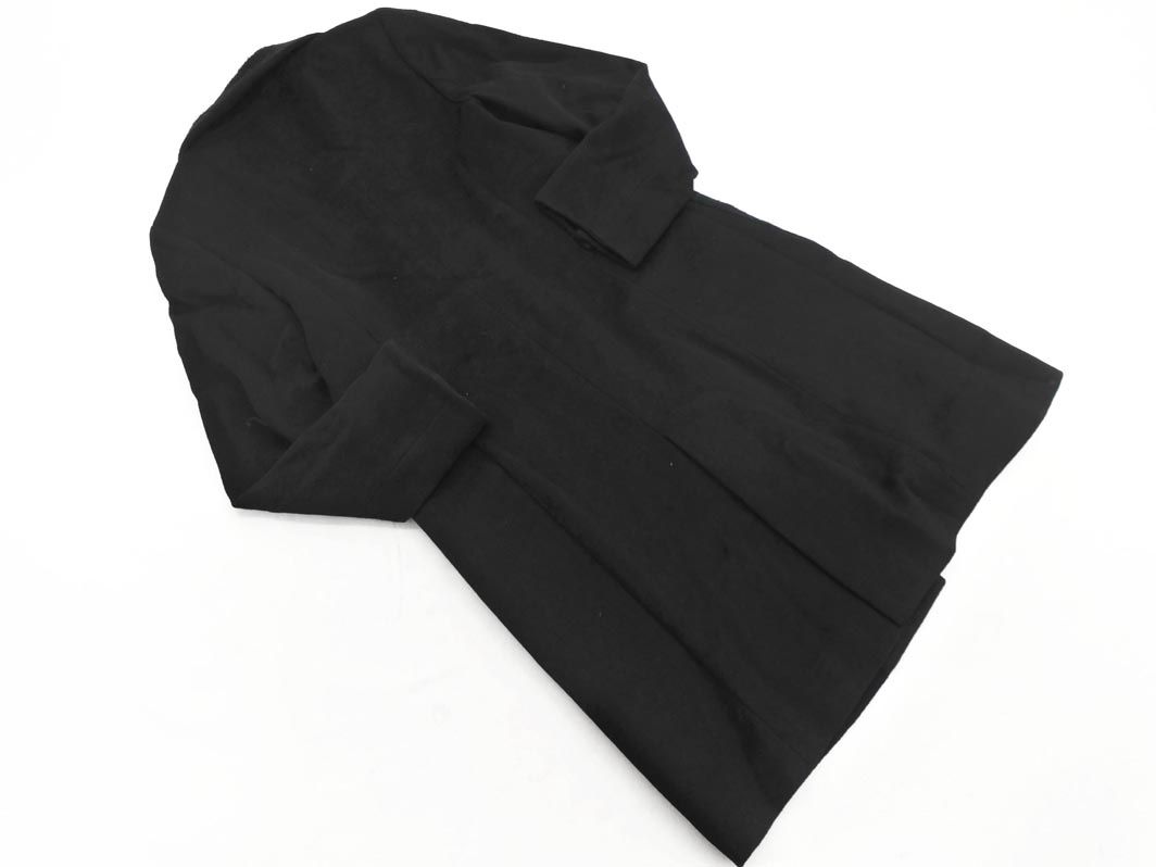 23区 アンゴラ混 スタンドカラー コート size38/黒 ◇□ レディース