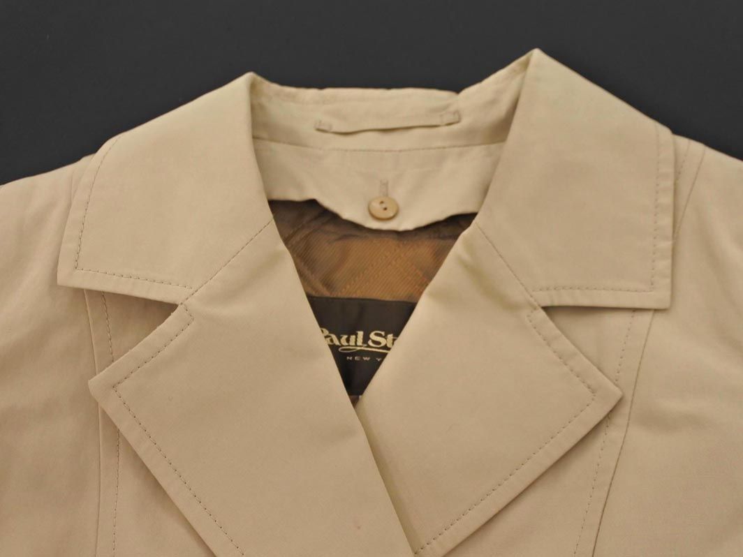【美品✨】ポールスチュアート トレンチコート ロング ライナー付 ベージュ L コットンシルクギャバジン ライナー付きトレンチコート【はっ水加工