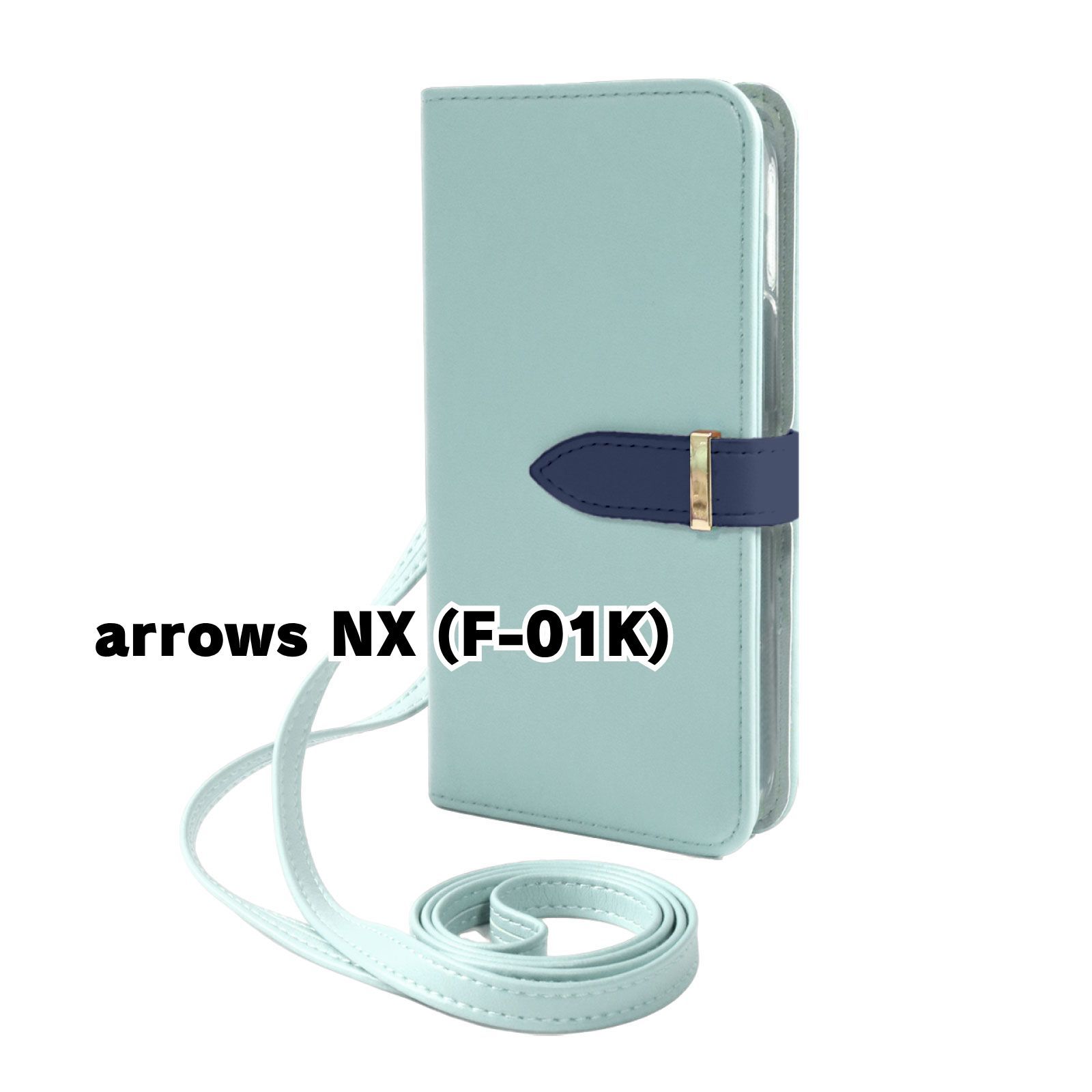 新品未使用】 F-01K arrows NX ストラップ付き 手帳型スマホ ケース