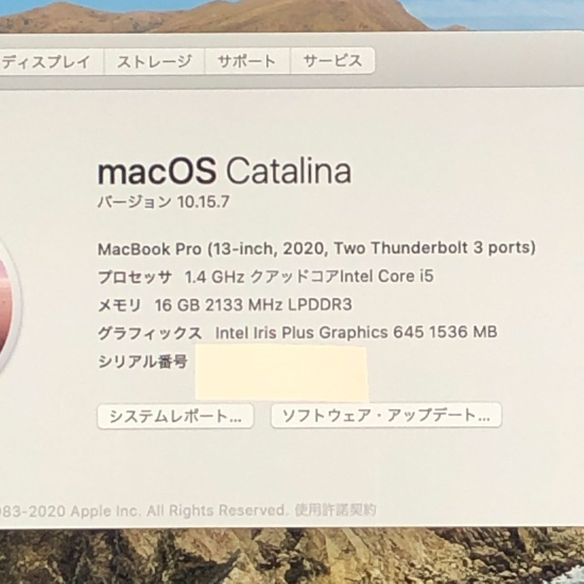 ジャンク MacBook Pro 2020 13インチ Core i5 Apple MacBook Pro 13.3インチ Retinaディスプレイ Mid 2020/第8世代