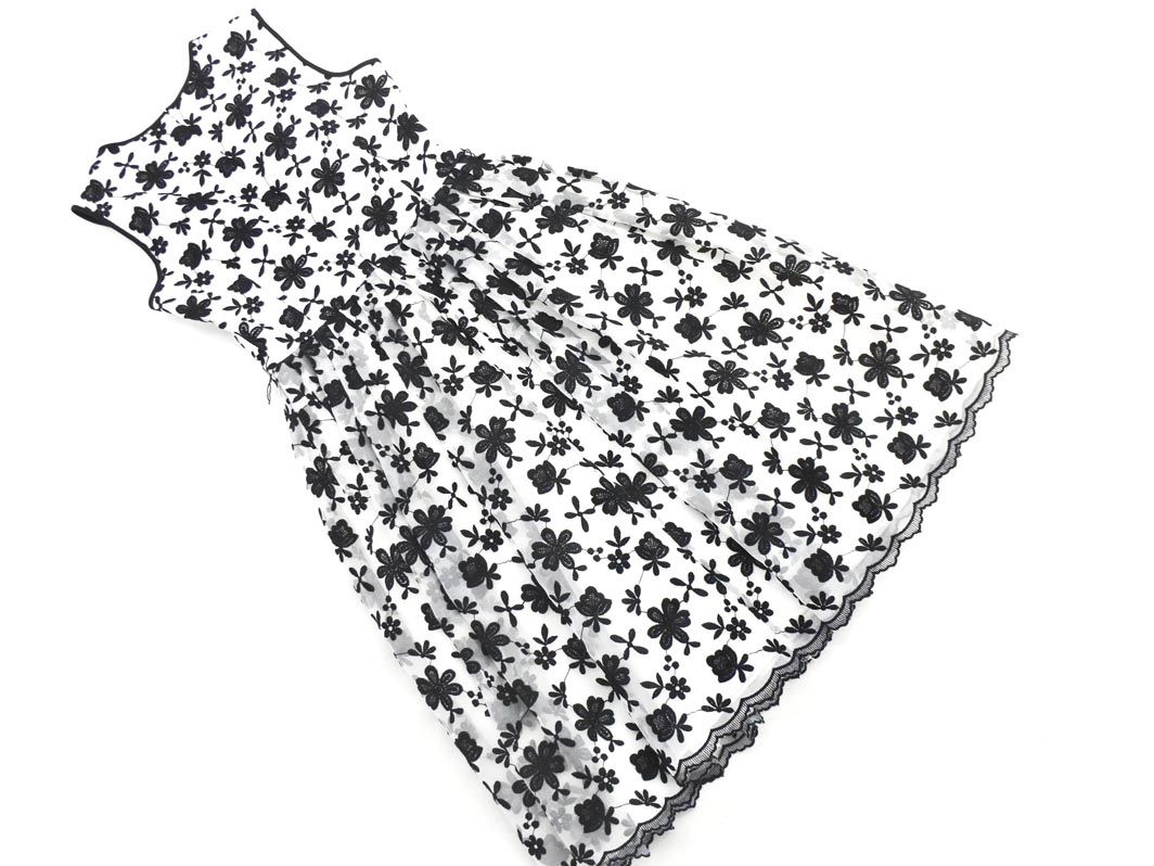 HANAE MORI ハナエモリ ストール付き 花柄 ジャケット ワンピース