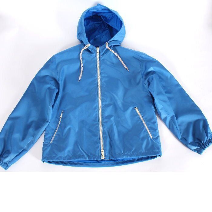 GUCCI フードナイロンジャケット ネイビー　美品 グッチ GUCCI ナイロン キャンバス ジップ ジャケット ブルー 770759