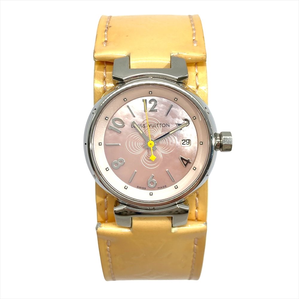 ルイヴィトン LOUIS VUITTON Q12160 タンブール PM 腕時計 ピンク