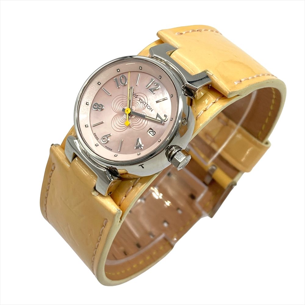ルイヴィトン LOUIS VUITTON Q12160 タンブール PM 腕時計 ピンク