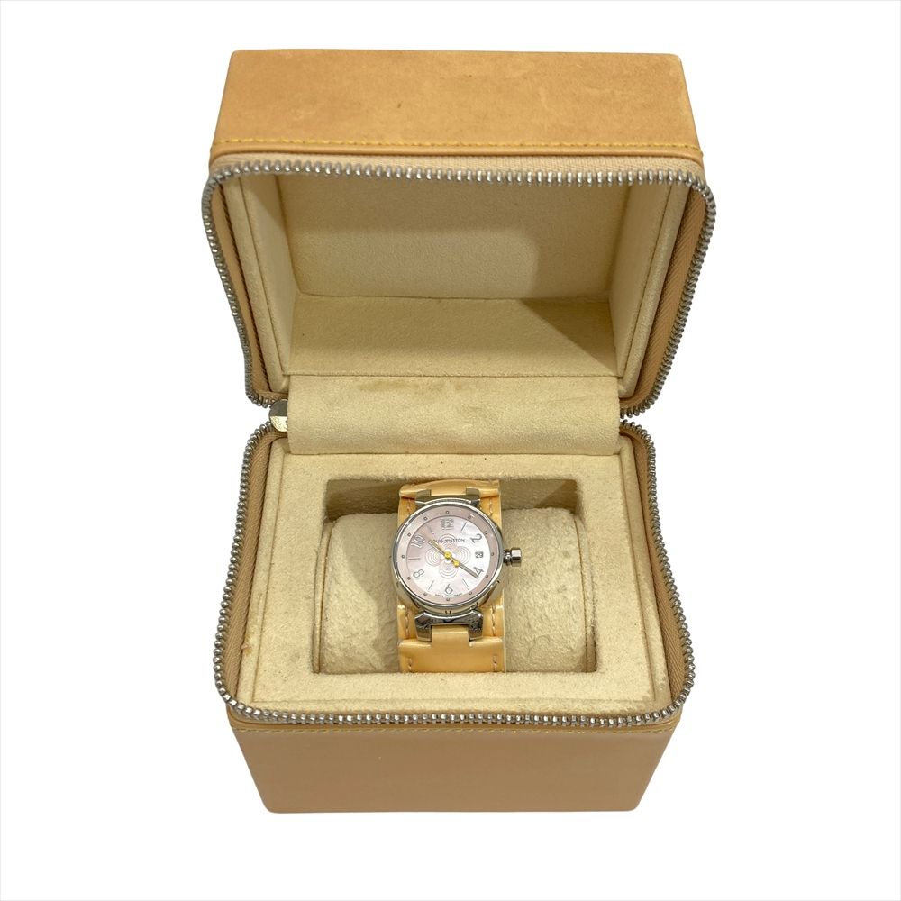 ルイヴィトン LOUIS VUITTON Q12160 タンブール PM 腕時計 ピンク