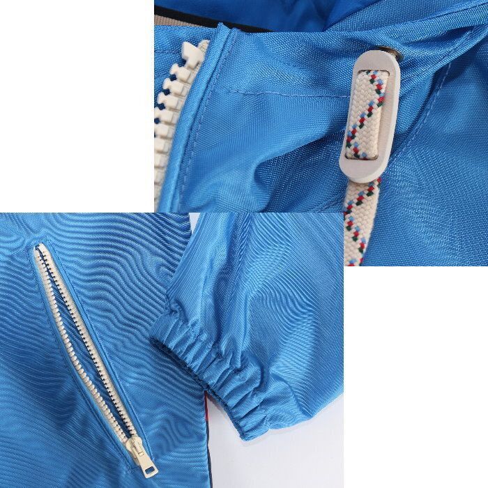 グッチ GUCCI ナイロン キャンバス ジップ ジャケット ブルー 770759