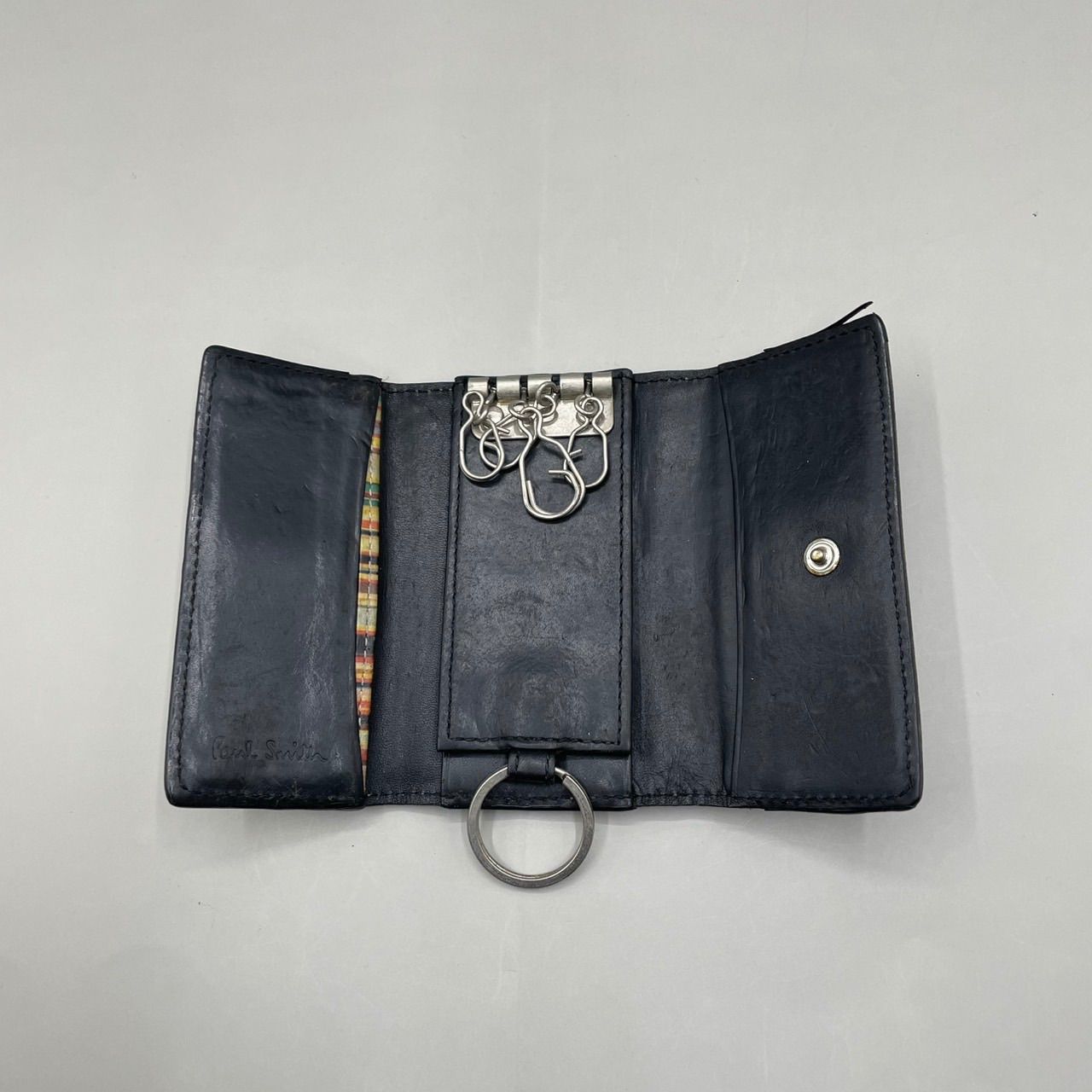 ポールスミス 黒4連キーリング Paul Smith ポールスミス 4連 キー ポールスミス 黒4連キーリング Paul Smith ポールスミス 4連 キー