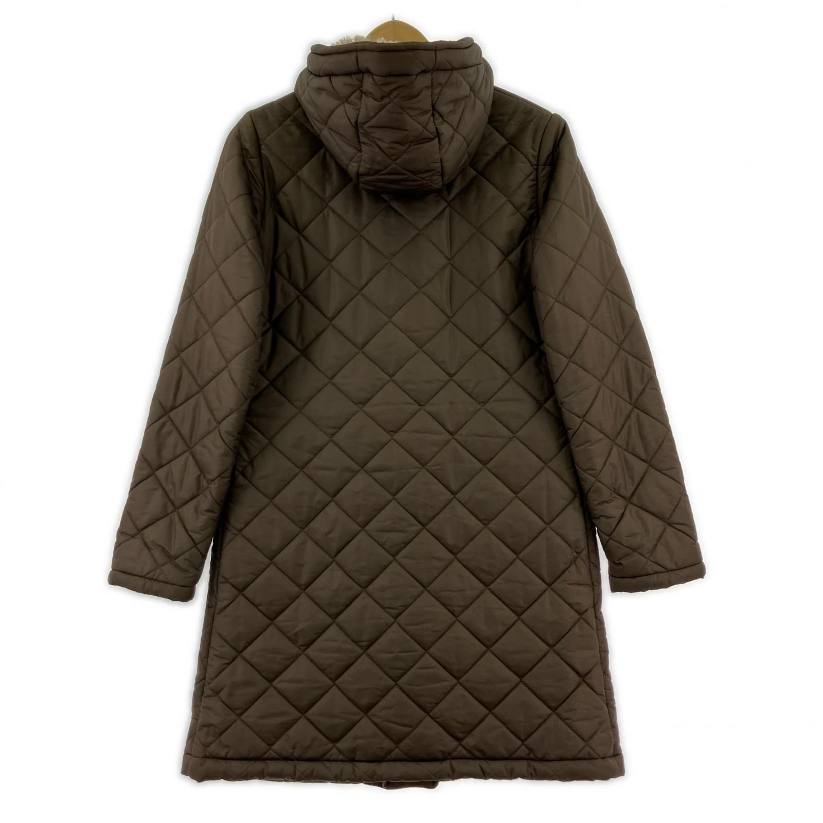 MACKINTOSH ブラウン キルティング ロングコート WEB限&一部店舗限定定】ノーカラーキルティングロングコート(コート