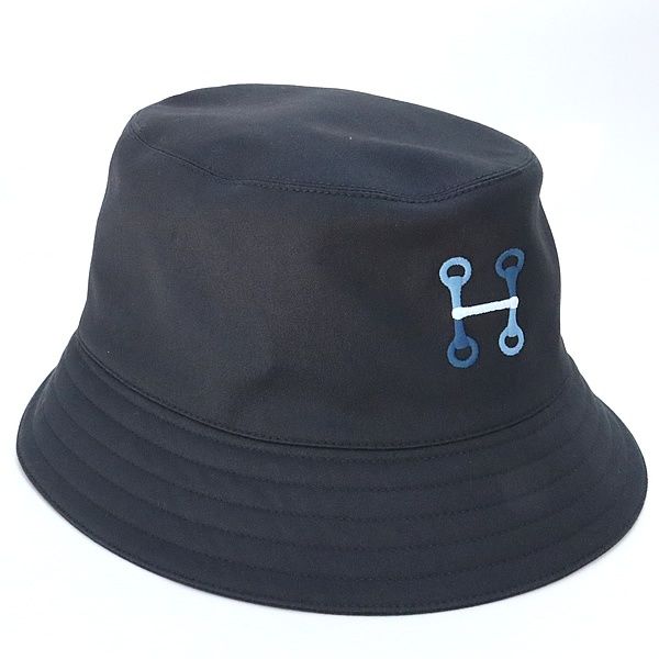 広尾店】極美品 エルメス HERMES フレッド・Hモール ロゴ刺繍 バケット