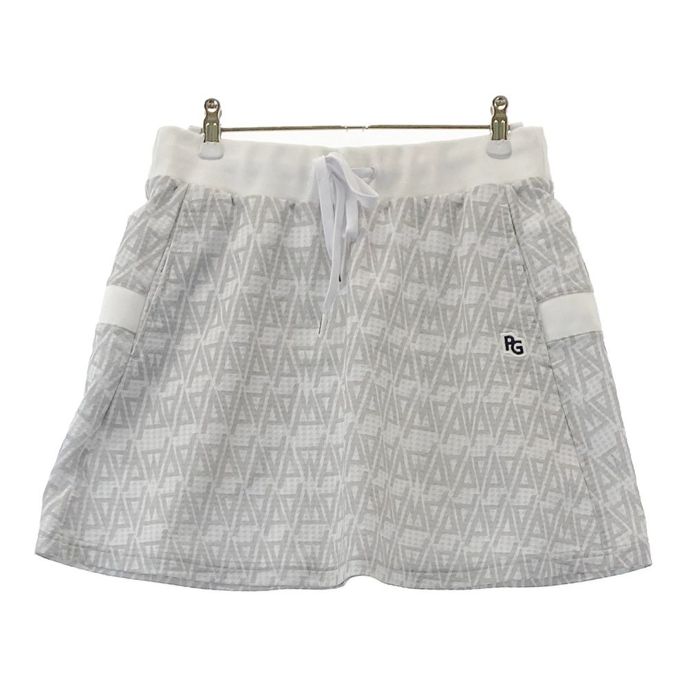 サイズ 1 PEARLY GATES パーリーゲイツ 2025年モデル ストレッチスカート 総柄 グレー系 ゴルフウェア レディース ストスト