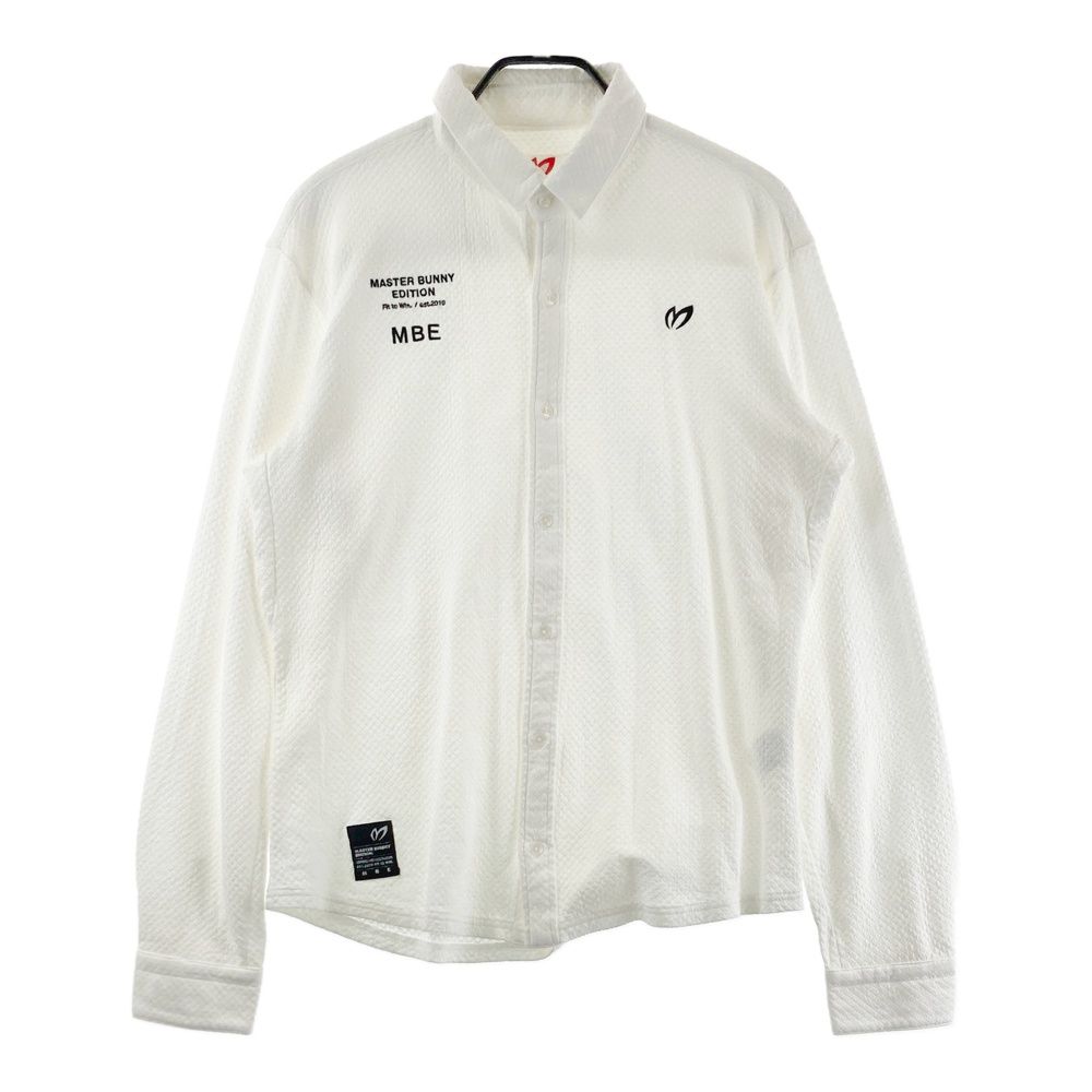 サイズ 7 MASTER BUNNY EDITION マスターバニーエディション 長袖シャツ ホワイト系 ゴルフウェア メンズ ストスト