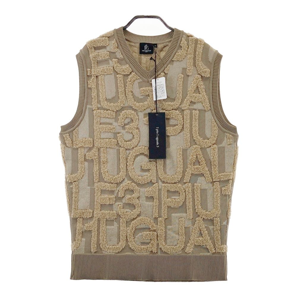 S【未使用品】1PIU1UGUALE3　GOLF ニットベスト 定価46200円 サイズ：4 1PIU1UGUALE3 GOLF GRK056 ニットベスト カーキ系