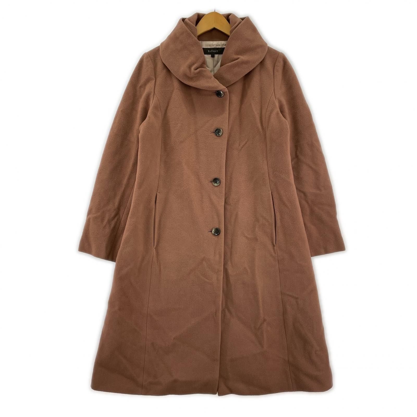 Reflect リフレクト　レディース　コート　M9号 Reflect リフレクトコート size9/ピンクベージュ - メルカリ