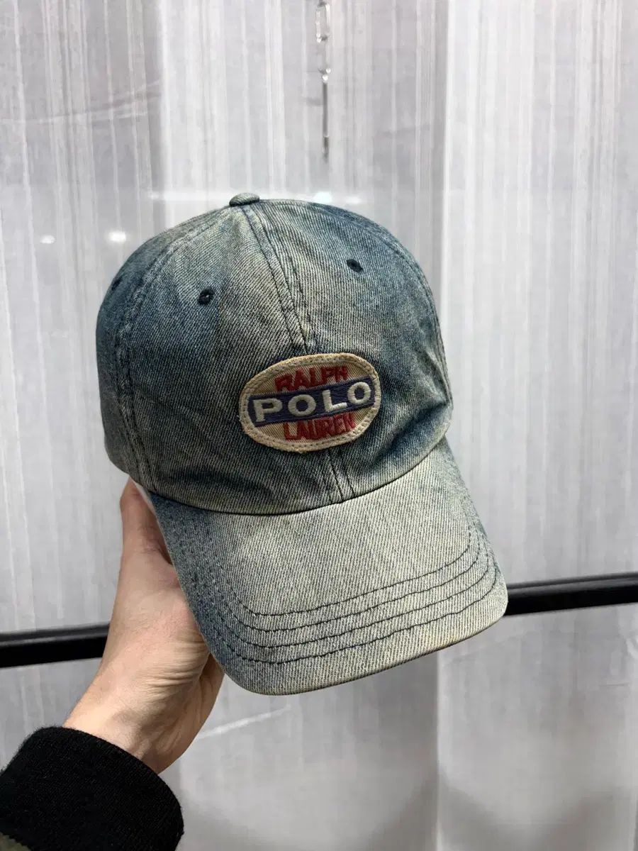 90年代 ポロ ラルフローレン スポーツ デニム ベースボールキャップ