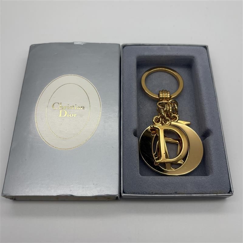 Christian Dior ディオール チャーム バッグチャーム Dロゴ Christian Dior クリスチャンディオール キーチャーム【K141】 - メルカリ