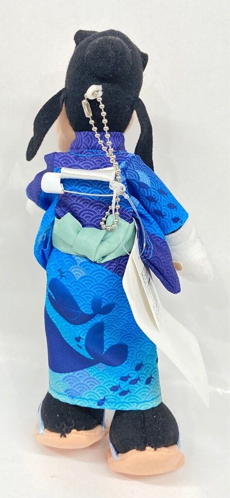 東京ディズニーリゾート ぬいぐるみバッジ グーフィー(浴衣/鯨柄/青系