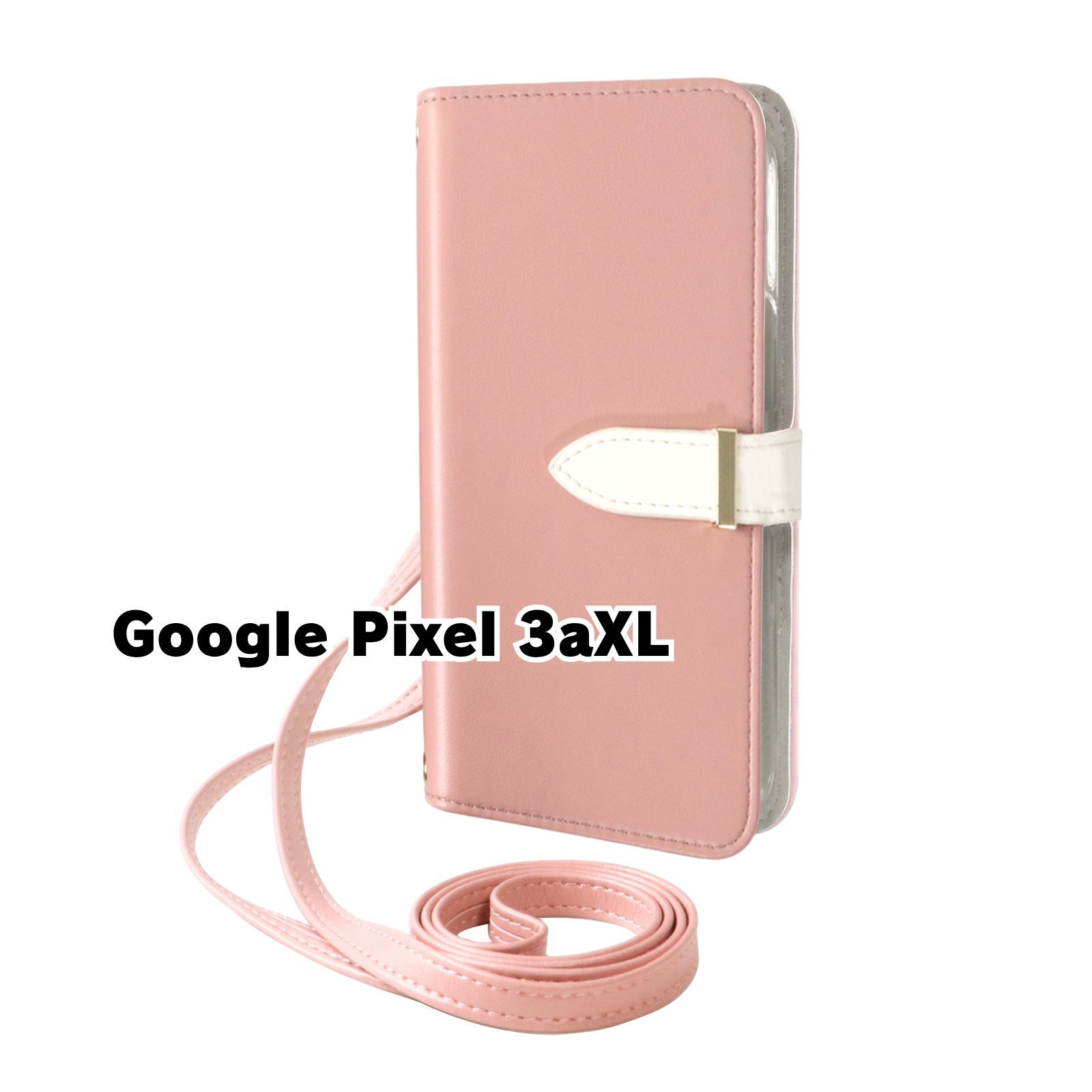 新品未使用】 Google Pixel 3a XL ストラップ付き 手帳型スマホ ケース