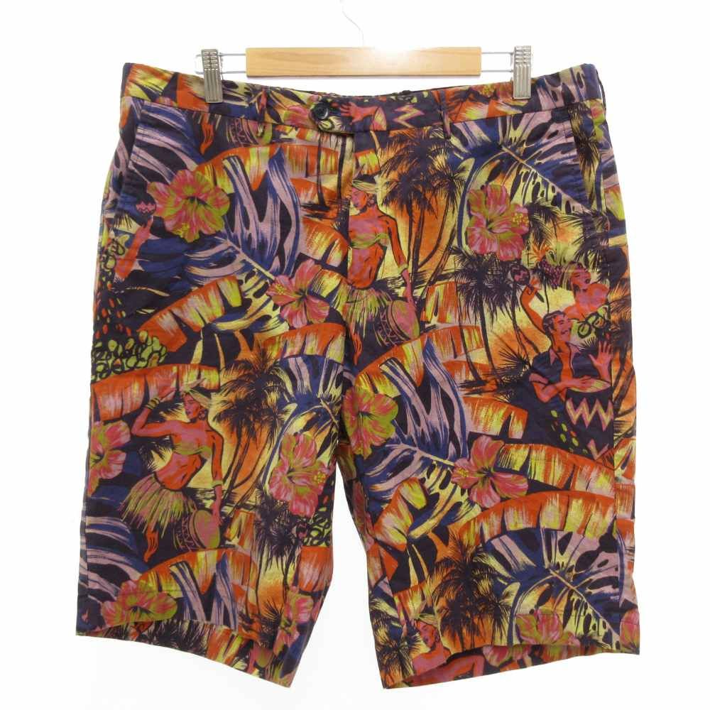 エトロ ETRO ハーフパンツ ショーツ 総柄 ハワイアン 52 マルチカラー |JS GY 19