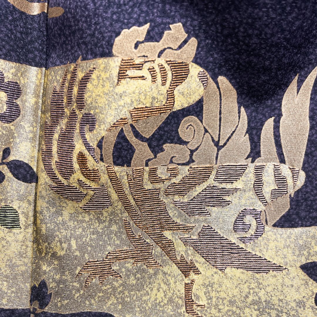 付け下げ 刺繍 金彩 ヱ霞 鳳凰 花影 紋無し 着物 012b d ms - メルカリ