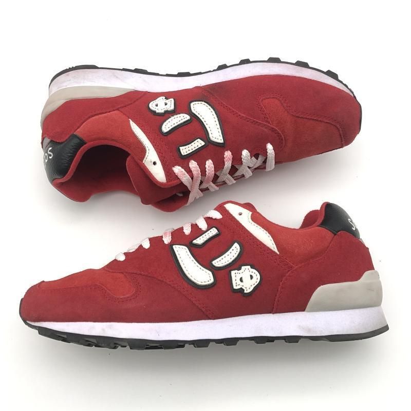 中古】SANGACIO にゅ～ず カーマインレッド スニーカー 26.5cm レッド