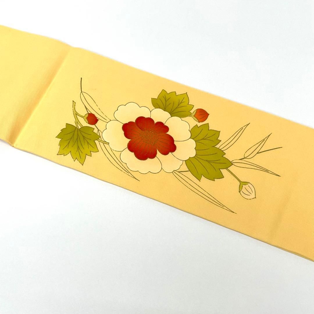 5-97 名古屋帯 九寸 美品 正絹 着物 名古屋仕立て 塩瀬 スズメ模様 鳥 Kisste（キステ） 名古屋帯 正絹 新品 九寸名古屋帯 こげ茶 新塩瀬