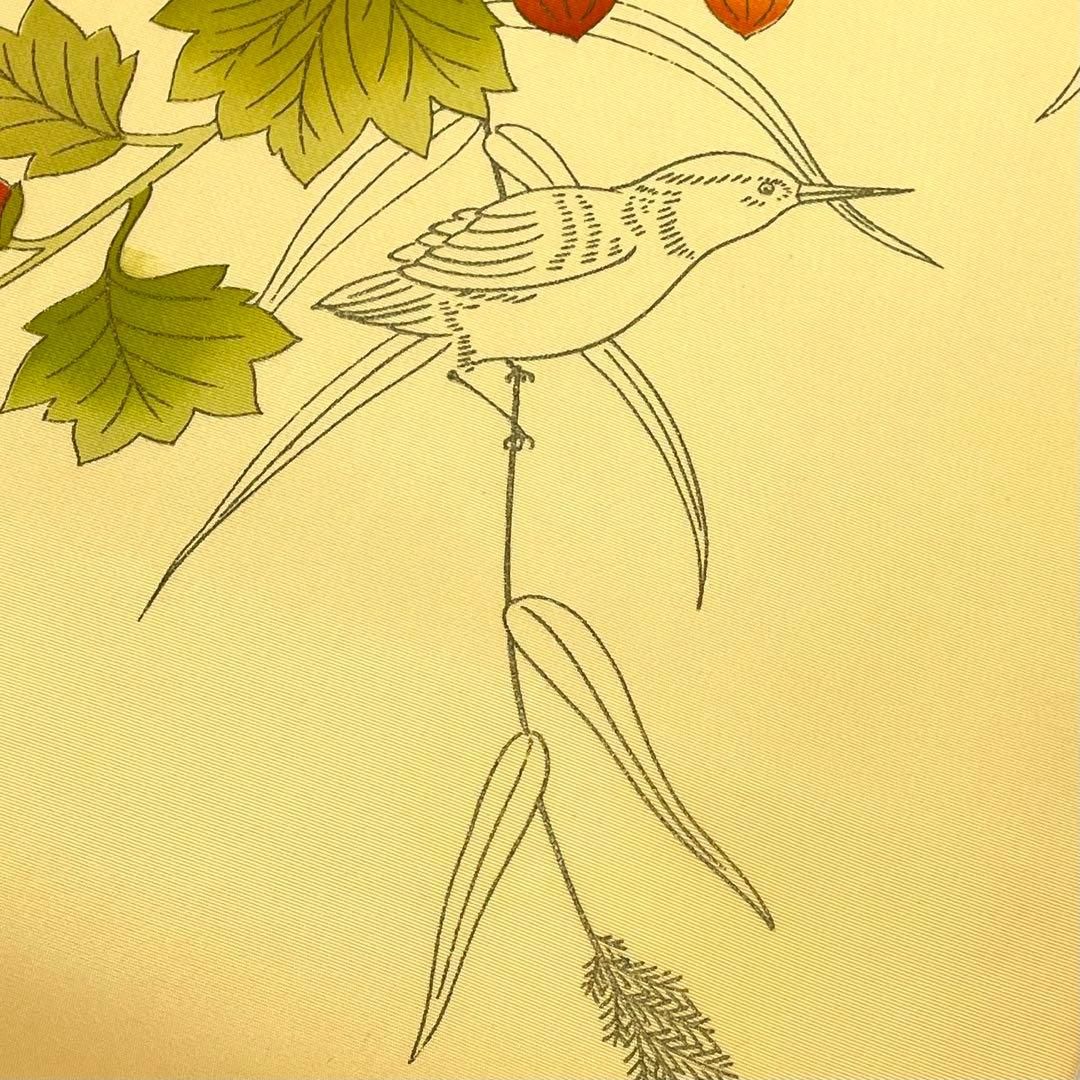 着物と帯 時流】N25206s◇正絹 九寸名古屋帯◇金駒刺繍 塩瀬 鳥 美品