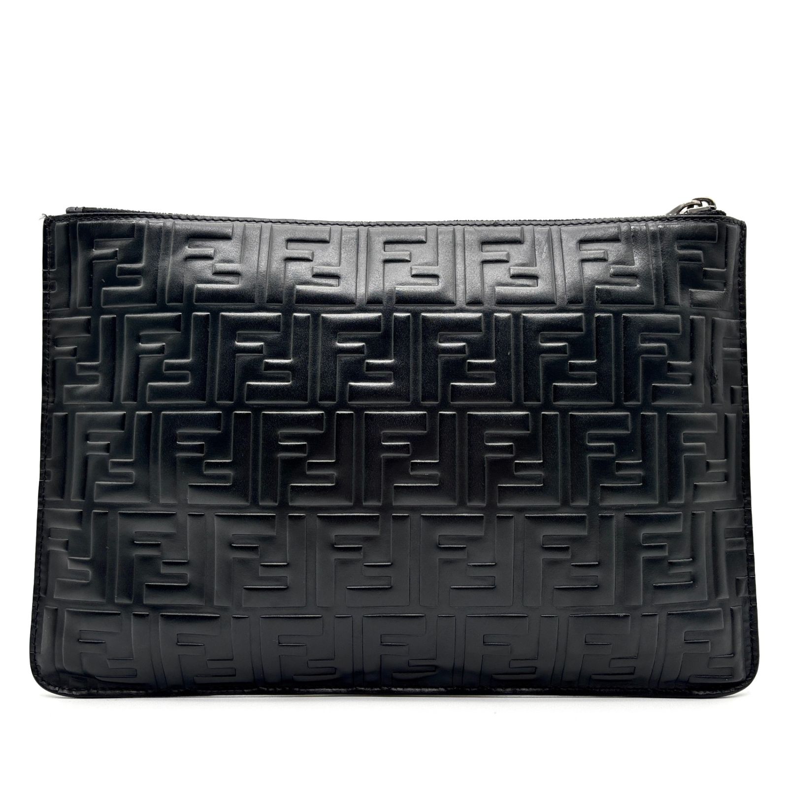 美品 FENDI フェンディ クラッチバッグ セカンドバッグ エンボス