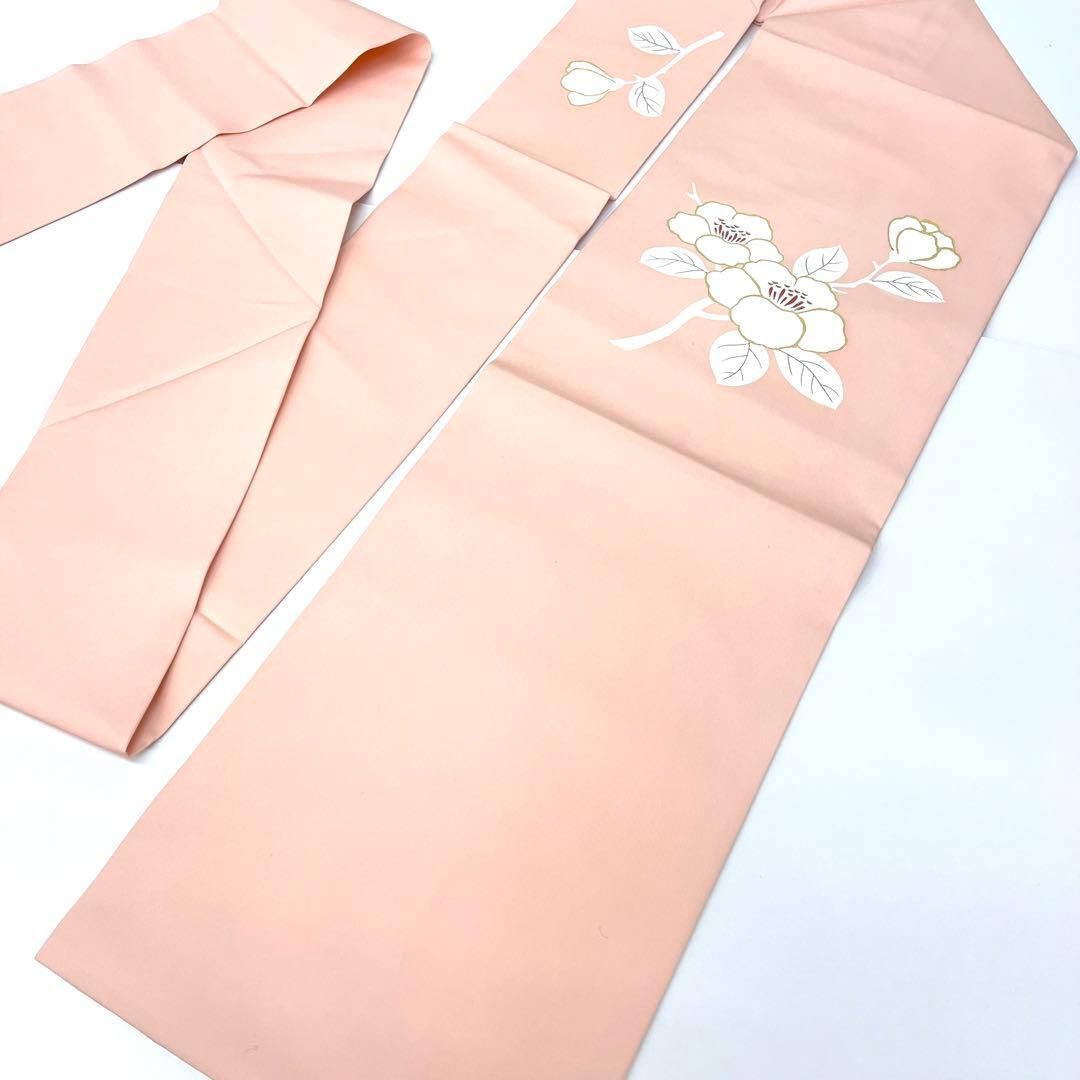 着物と帯 時流 N 25205 s◆正絹 九寸名古屋帯◆塩瀬 椿 金彩