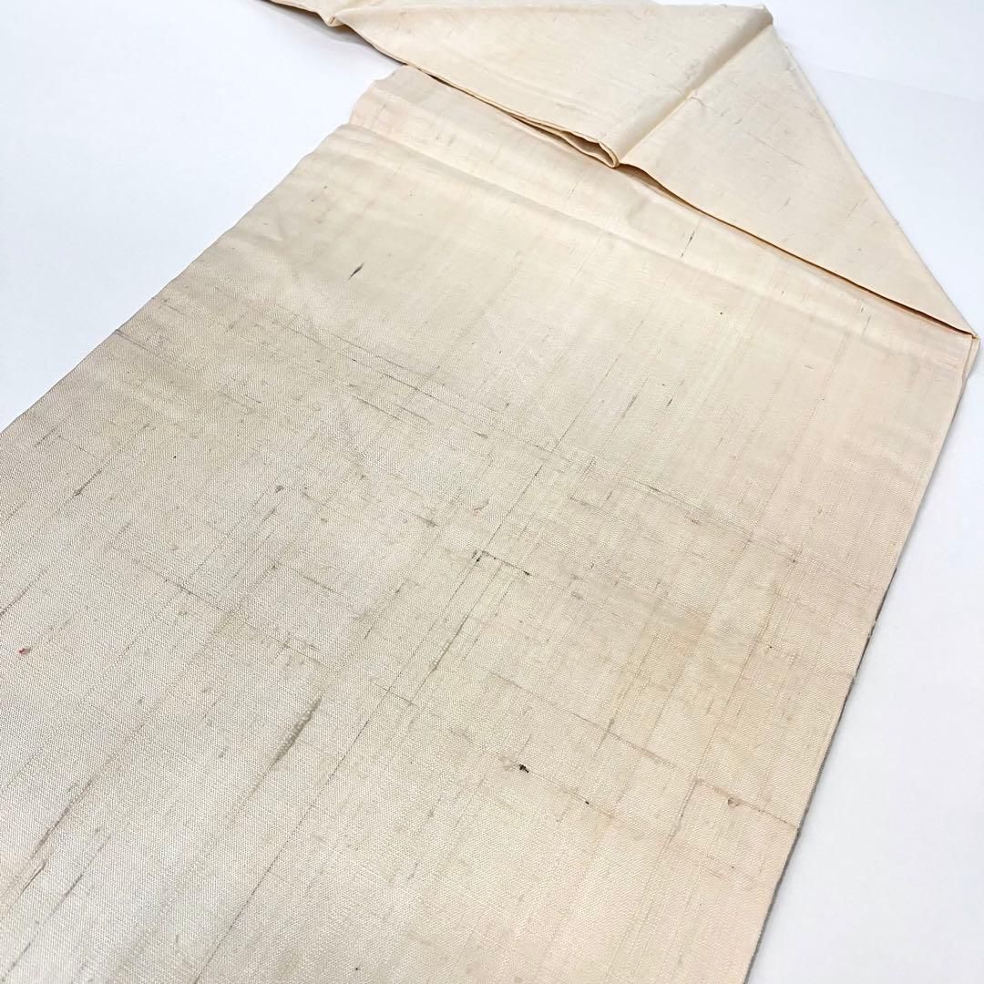  着物と帯 時流 N 25203 s◆正絹 九寸名古屋帯◆生紬 長尺 金彩 蔦 名古屋帯 帯