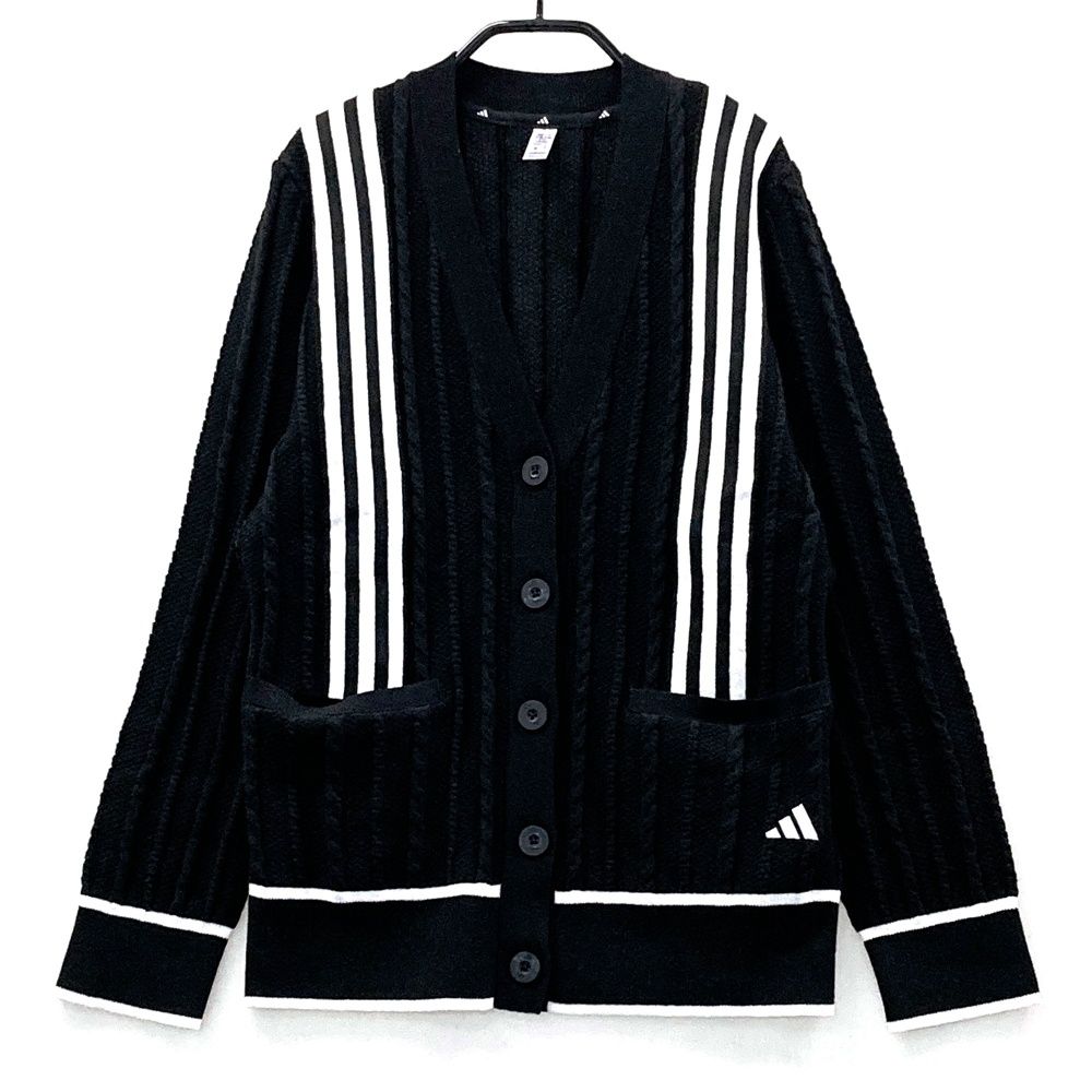 サイズ S ADIDAS GOLF アディダスゴルフ 2025年 カーディガン ブラック系 ゴルフウェア レディース ストスト