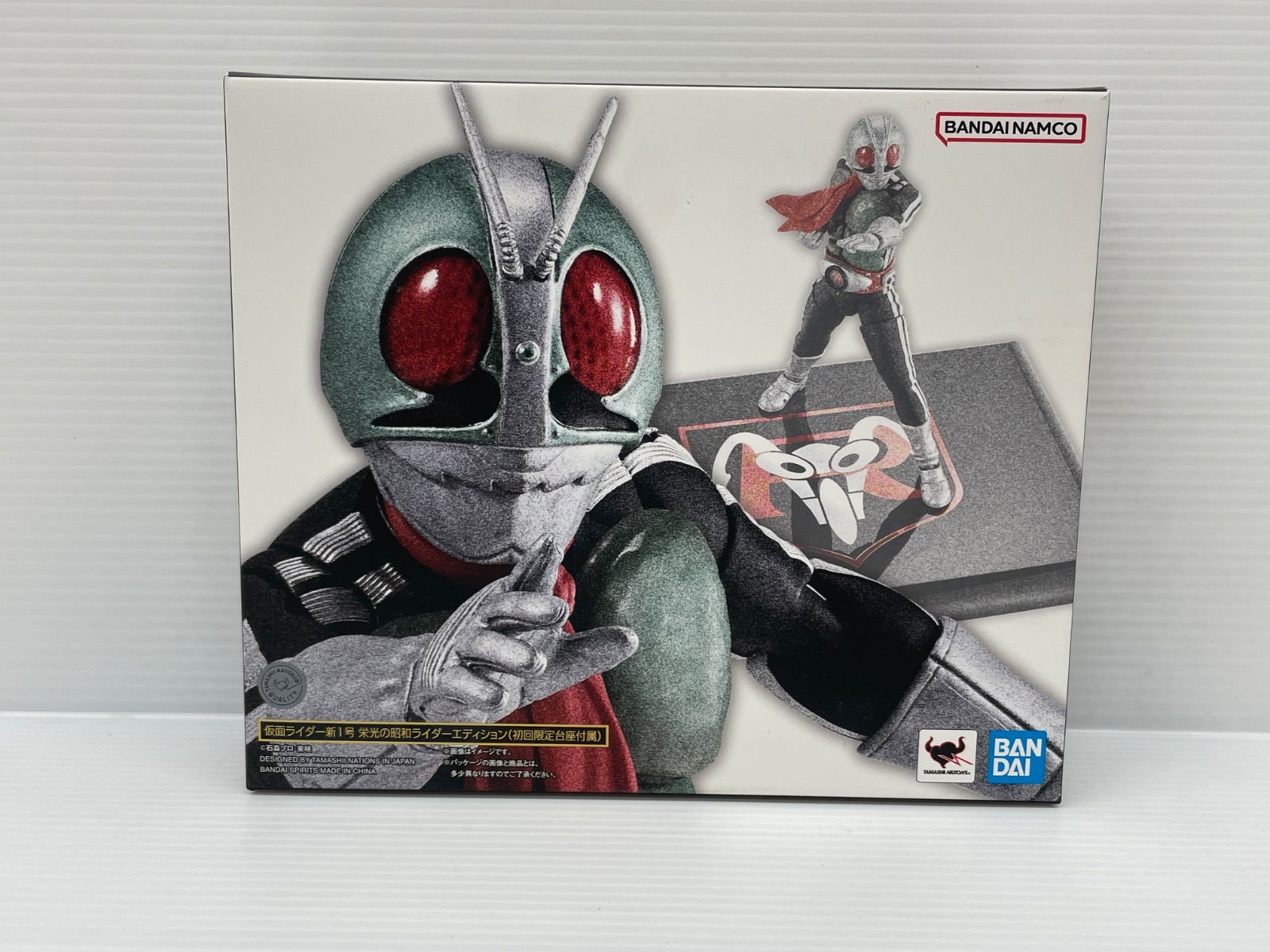 S.H.F仮面ライダー新1号 栄光の昭和ライダーエディション（初回限定台座付属） レビュー】S.H.Figuarts（真骨彫製法） 仮面ライダー新1号 栄光の昭和