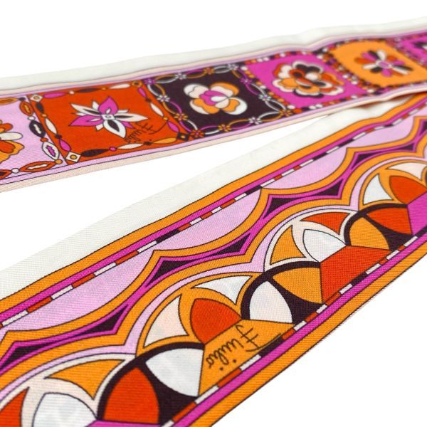 エミリオプッチ EMILIO PUCCI ナロースカーフ バンドー ツイリータイプ